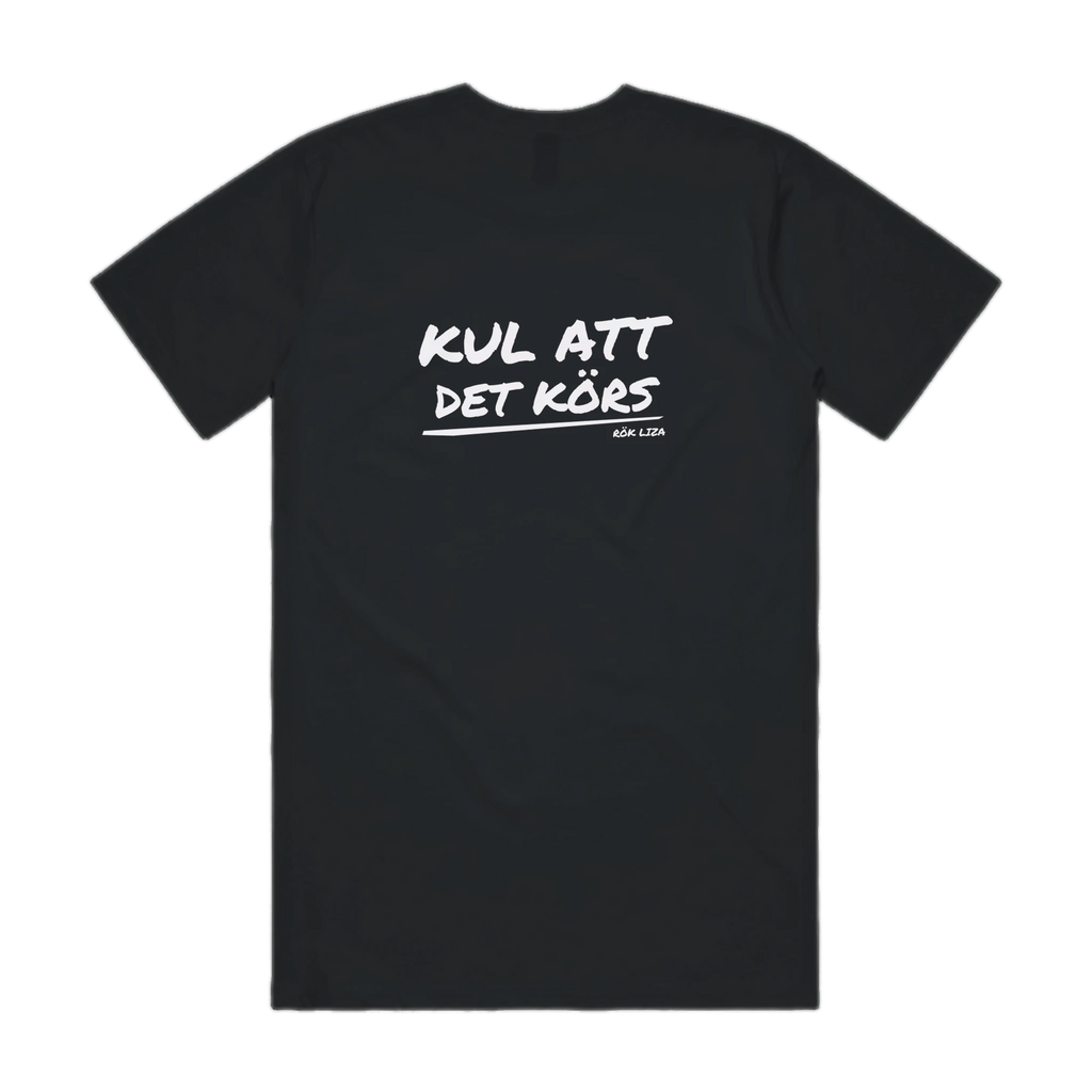 KUL ATT DET KÖRS · Pensel T-shirt · Bröst + Rygg – svart, bakifrån