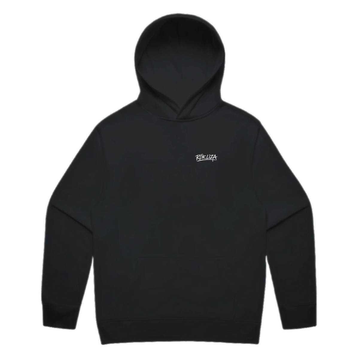 Rök Liza · Signatur Hoodie · Svartvitt – svart, framifrån