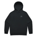 LOPPA PÅ STIFTET · Premium Hoodie · Bröst + Rygg – svart, framifrån