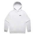 KUL ATT DET KÖRS · Pensel Hoodie · Bröst + Rygg – vit, framifrån