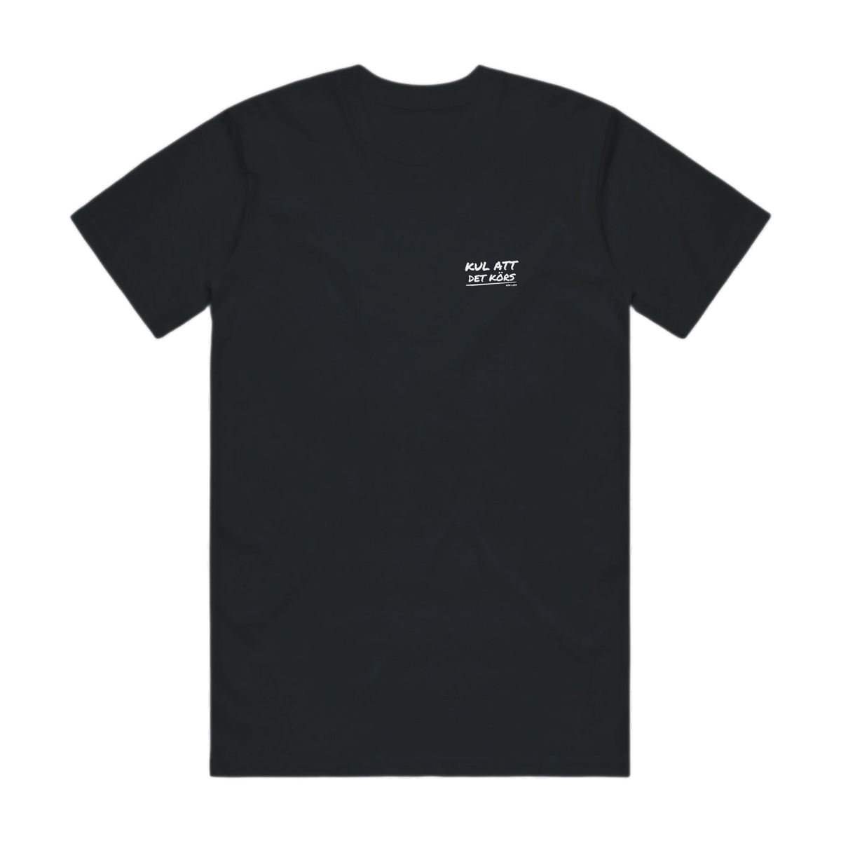 KUL ATT DET KÖRS · Pensel T-shirt · Bröst + Rygg – svart, framifrån